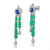 Versatile Sapphire and Emerald Earrings
