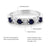 Natural Sapphire and Diamond Silver Ring