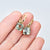14K Gold 5 Carat Light Green Amethyst Earrings
