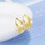18K Gold Plated Silver Star Earring