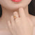 Luxury Gold Plated Silver Ring with Citrine