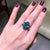 2 Carat Emerald, Sapphires & Diamonds Gold Ring