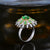 Emerald and Diamond White-Yellow Gold Ring