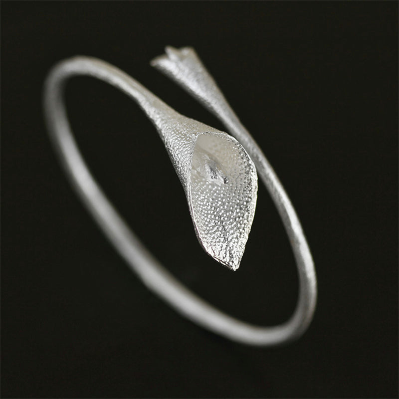 Silver Calla Handmade Sterling Silver Bangle – Vintage Creators