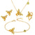 Queen Bee Citrine and Peridot Set - Bracelet, Ring, Earrings and Necklace