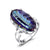 Luxury Mystic Topaz Silver Ring