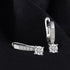 Luxury Zircon Silver Clip Earrings