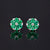  Emerald & Diamond Stud Earrings