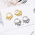 Play With US 18K Gold Plated Silver Earring