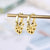 Play With US 18K Gold Plated Silver Earring