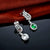 Gorgeous White Gold Emerald Earrings