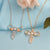 Gold Plated Uterus Necklace Embellished with A+ Quality Zircons