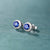 1.00ct Natural Sapphires and Diamonds 18K Gold Stud Earrings