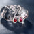 Gorgeous 18KT White Gold Ruby Earrings