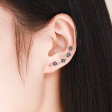 Dazzling Daisy Flowers Long Drop Earrings
