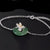 Hand Crafted Silver Bracelet with natural Aventurine