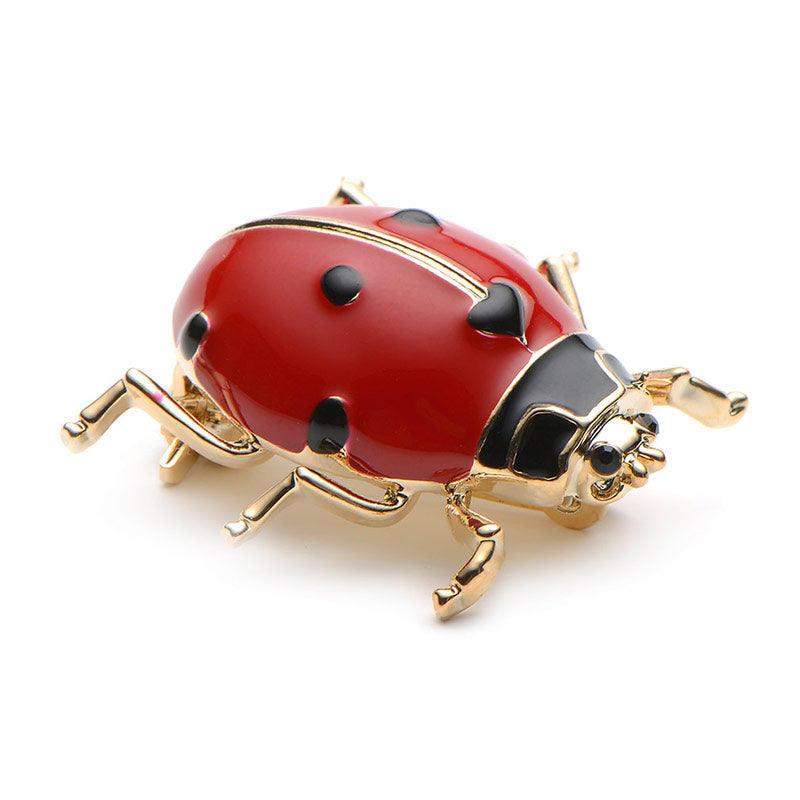 Red And Black Ladybug Brooch