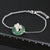 Hand Crafted Silver Bracelet with natural Aventurine