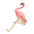 Hand Painted Enamel Flamingo Brooch