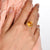 Sun Shape 7.59ct Citrine & Diamonds Gold Ring
