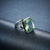 Gorgeous 10ct Octagon Green Amethyst Silver Ring