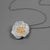 Sterling Silver Handmade Blooming Poppies Pendant
