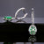 Gorgeous 2 Carat Emerald and Diamonds White Gold Earrings