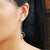 Sterling Silver Handmade Gold Parrot Drop Earrings