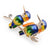 Luxurious Couple Woodpecker Enamel Brooch