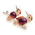 Luxurious Couple Woodpecker Enamel Brooch