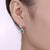 Gorgeous White Gold Emerald Earrings