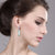 Art Deco Aquamarine & Cubic Zirconia Sterling Silver Earrings