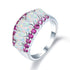 Exclusive Opal and Rhodolite Ring