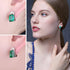 Royal Emerald Silver Earrings