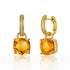 2 in 1 Citrine & Diamonds Gold Earrings