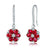Gorgeous  2.65ct Ruby & Diamond Drop Earrings