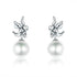 Love Angel Pearl Stud Earrings