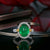 Gorgeous 4 Carat Emerald and Diamonds 18KT Gold Ring